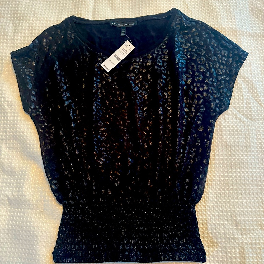 White House Black Market leopard print